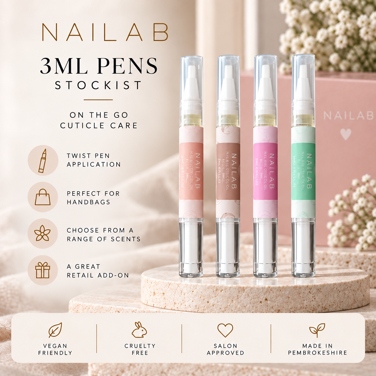3ml Cuticle Oil Pens | Stockist